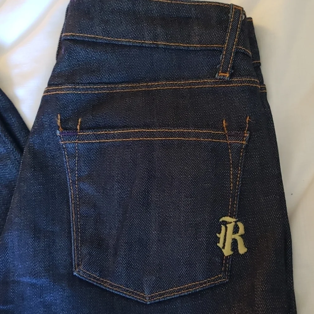 Rich & Skinny Dark Wash Jeans, Sz 24, skinny - Picture 2 of 8